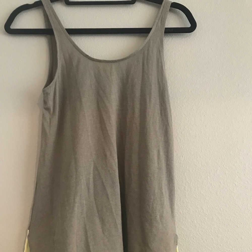 Loose fitted tank top.